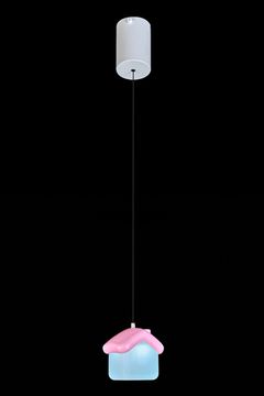 Подвесной светильник LED "Домик" LE4013/1S PI розовый Maisonnette Leon