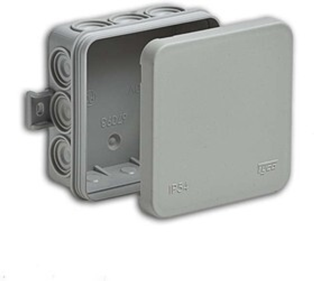 Коробка распределительная ОП 85х85х35мм 12 вводов IP54 серый