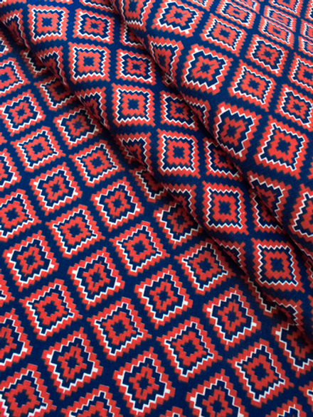 Ткань бязь плательная, рис. "Ромбы", ширина 150 см, арт. 302