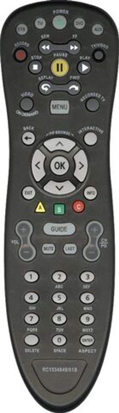 Пульт для Motorola MXv3 TV (черн.)RC1534849 (БИЛАЙН) для Билайн TV (с функцией програмирования)