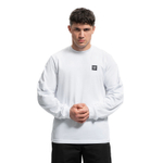 Лонгслив Питерский Щит Лого Белый