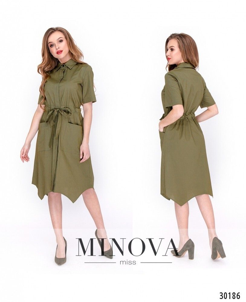 Платье 8604-хаки Minova