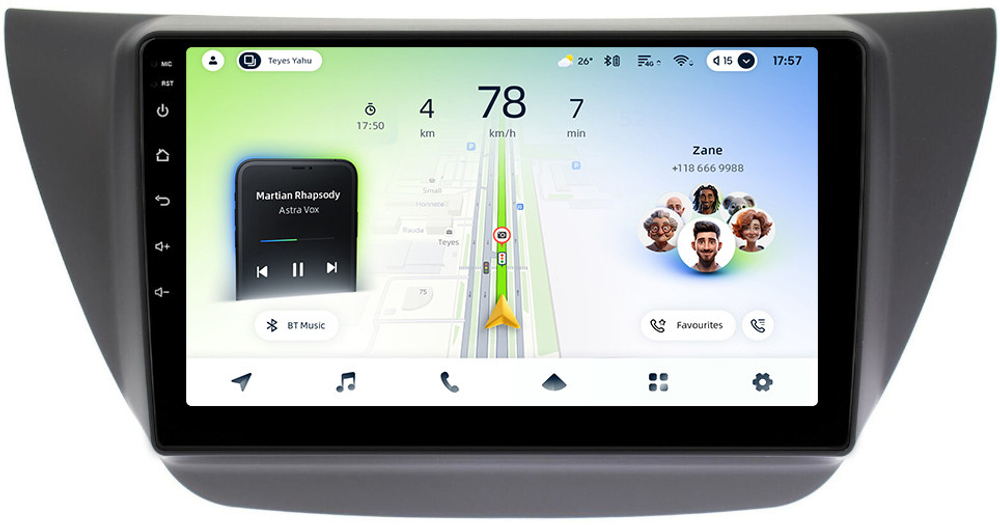 Магнитола для Mitsubishi Lancer 9, Cedia, Evolution 7-9 - Teyes CC4L монитор 9" IPS на Android 14, Snapdragon 662, CarPlay, 4G SIM-слот