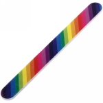 Пилка для ногтей наждачная в пакете «Ultramarine - радуга», прямая, цвет микс, 17,5*2