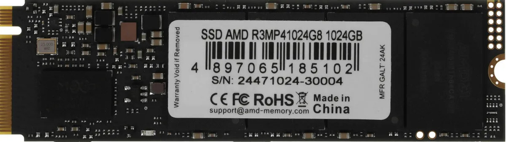 Накопитель SSD M.2 2280 AMD R3MP41024G8 1024 ГБ