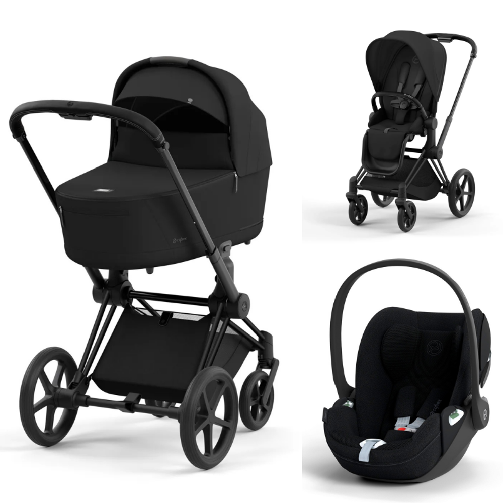 Коляска Cybex Priam IV 3 в 1 цвет Sepia Black на шасси Matt Black