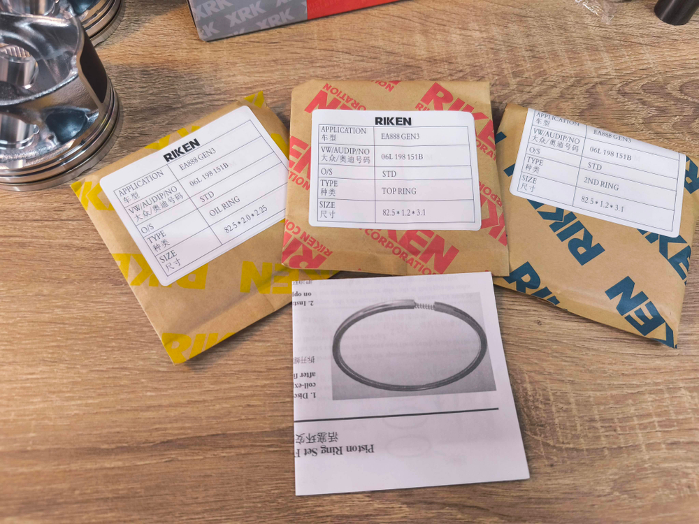 Комплект поршней с кольцами RIK 2.0L Gen3 DKXA CUGA