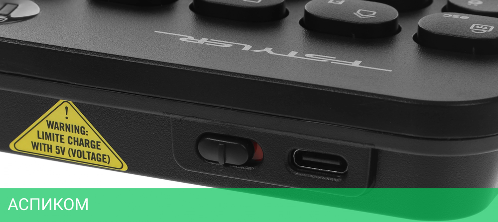 Клавиатура A4Tech Fstyler FBK36C AS черный (FBK36C AS)