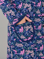 Халат Х-138/индиго-душистыйгорошек