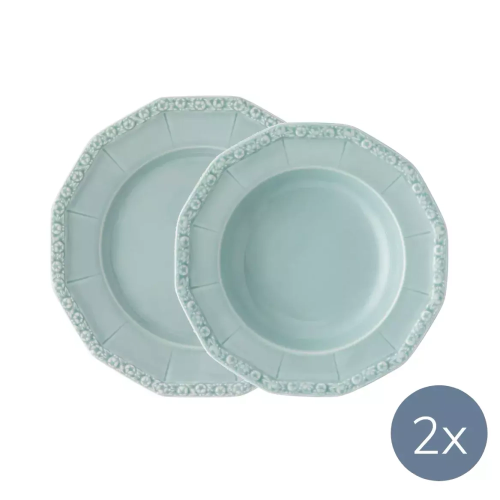 Rosenthal - Сервиз Maria Pale Mint на 2 персоны / артикул   1043040716710323 + 1043040716710226  / GTIN