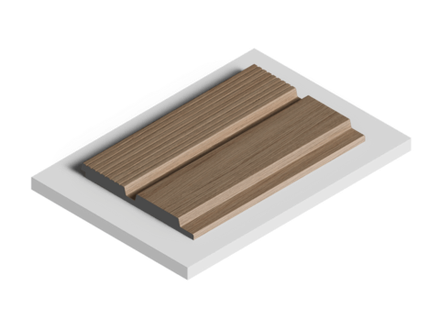 Стеновая панель HiWood декорированная, 270x12 см