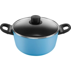 Ballarini Кастрюля Caprera с крышкой 24 см 4,75 л синяя