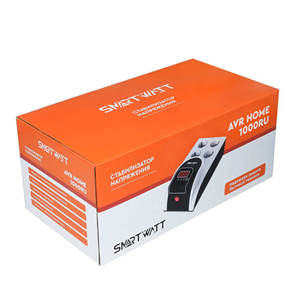Бытовой стабилизатор напряжения SMARTWATT AVR HOME 500RU 500VA, 0.5 кВт