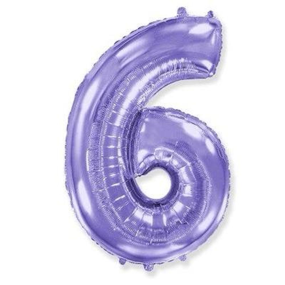 Цифра "6" Сирень