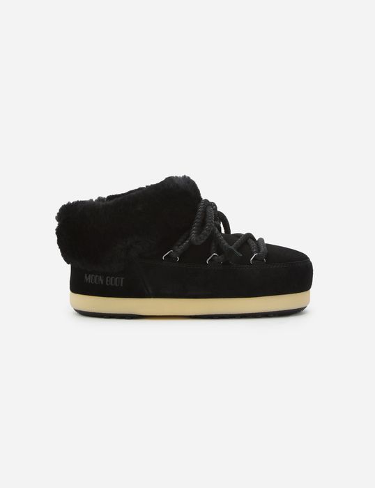 Moon Boot Evx Suede Mules Black