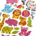 Наклейки выпуклые "Животный мир" 20*10см.