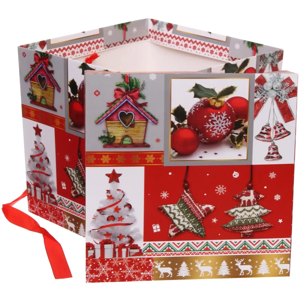 Коробка подарочная «Зимняя история» 15*15*15 см