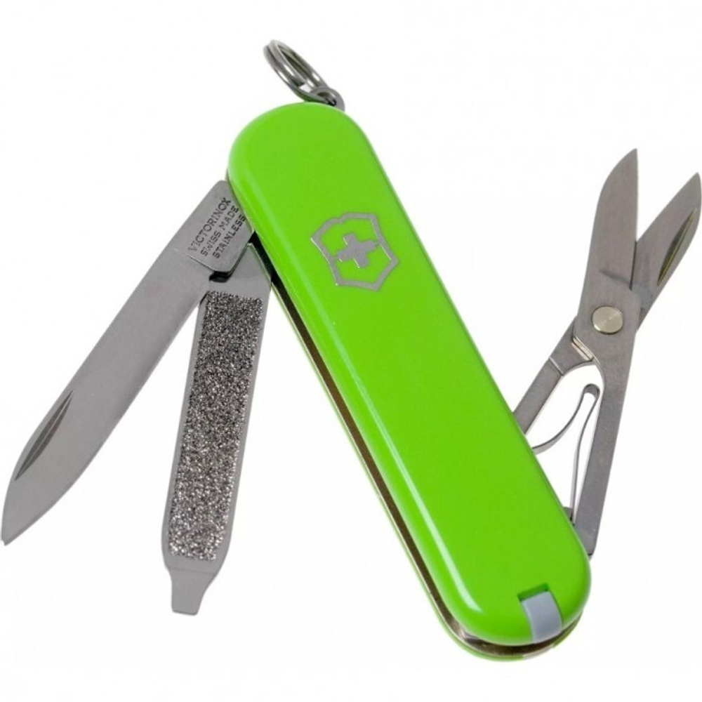 Нож-брелок Victorinox Classic SD Colors, 58 мм, 7 функций, "Smashed Avocado"