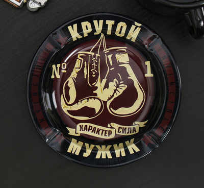 Пепельница "Крутой мужик" 13см. F2540P2--3589