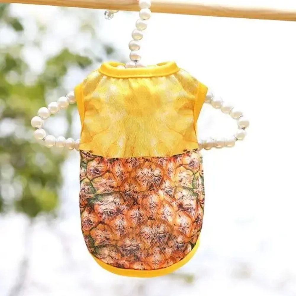 Майка для собаки «Тропикана-Сладкий Ананас» размер M (20*30*18см) Ultramarine