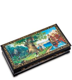 Народные промыслы ШК-11/12-N Шкатулка-купюрница в технике декупаж (8х17х4)