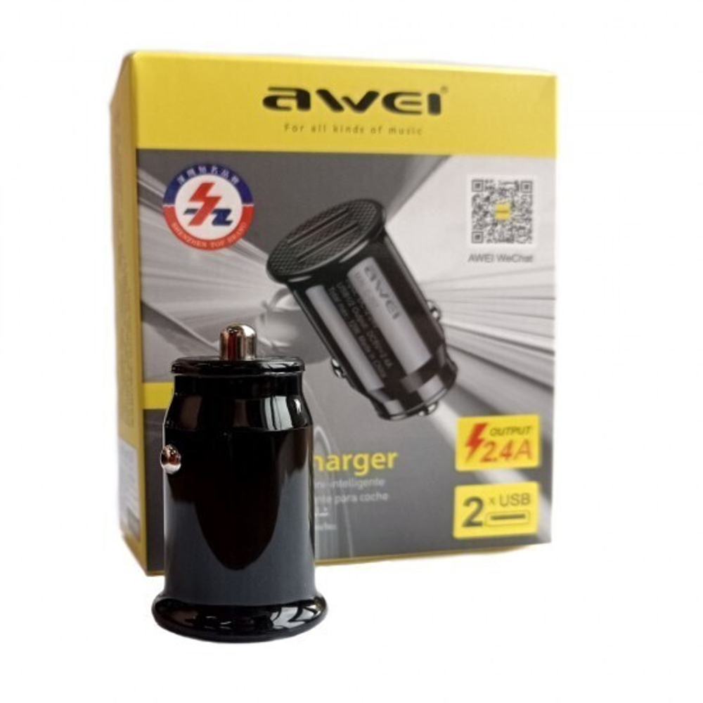 Автомобильный адаптер AWEI C-707, 012411