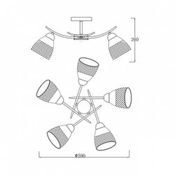 Потолочная люстра Escada Severn 516/5