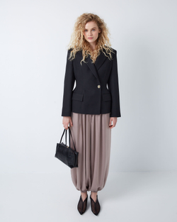 Жакет приталенный из шерсти Гуччи черный