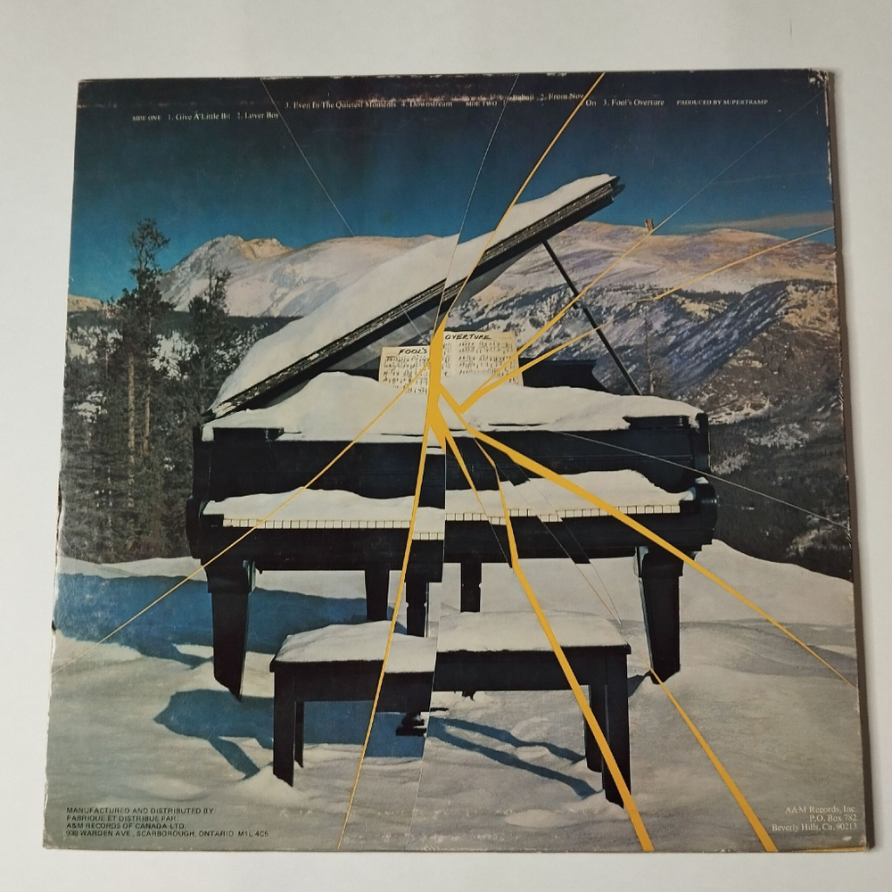 Винтажная виниловая пластинка LP Supertramp Even In The Quietest Moments (Canada 1977)