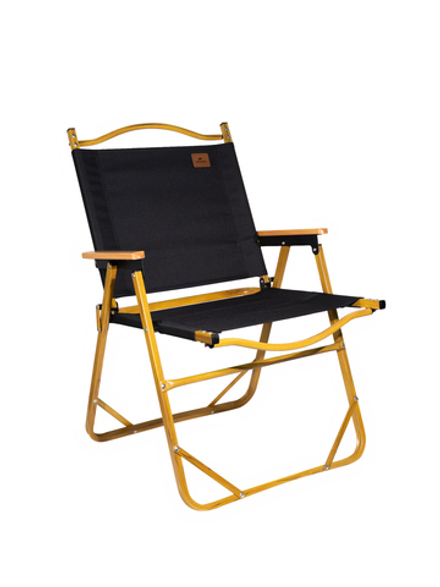 Стул складной Naturehike MW02, черный, светлое дерево (NH19Y002-D)