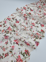 Кружево эластичное серебристый пион/мультиколор К760 (вер.3)