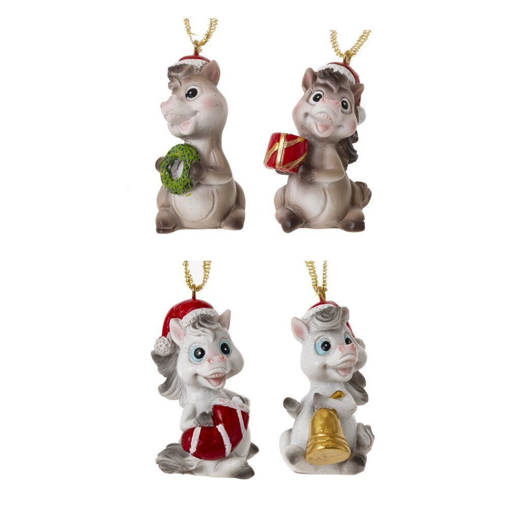 GAEM Фигурка декоративная подвесная "Лошадка", L3 W3 H5 см, 4в.