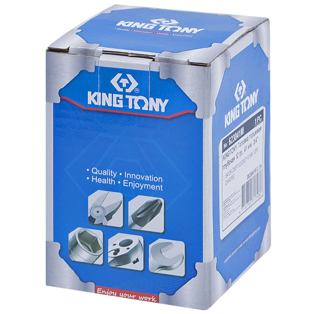 KING TONY (623041M) Головка торцевая глубокая двенадцатигранная 3/4", 41 мм