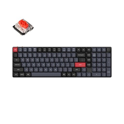 Беспроводная механическая клавиатура QMK Keychron K17 Pro, 103 клавиши, Knob, Hot-Swap, Gateron low profile Red Switch (K17P-H1)