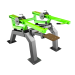 P-1806 Уличный тренажер Трицепс-машина (имитация отжиманий) с переменной нагрузкой ZAVODSPORTA