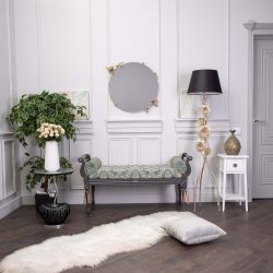 Банкетка Флоренция Серый Каледония Даймонд Минт