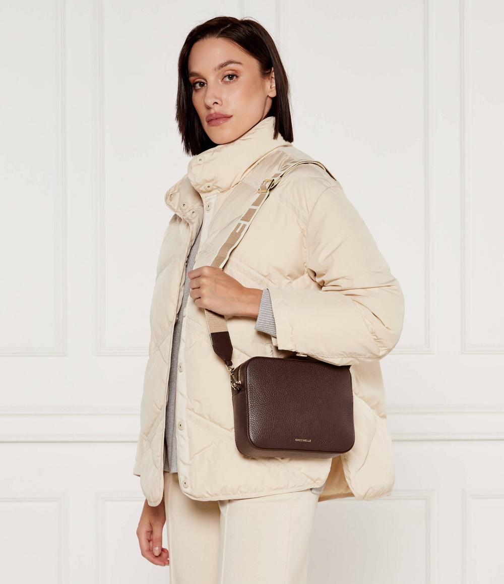 Кожаная сумка-мессенджер TEBE Coccinelle - коричневый(E5 MN5 55 M3 01)