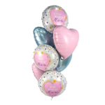 Сердце 19" Нежно-голубой Agura