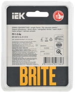BRITE Рамка 1-местная РУ-1-2-Бр стекло розовый матовый IEK