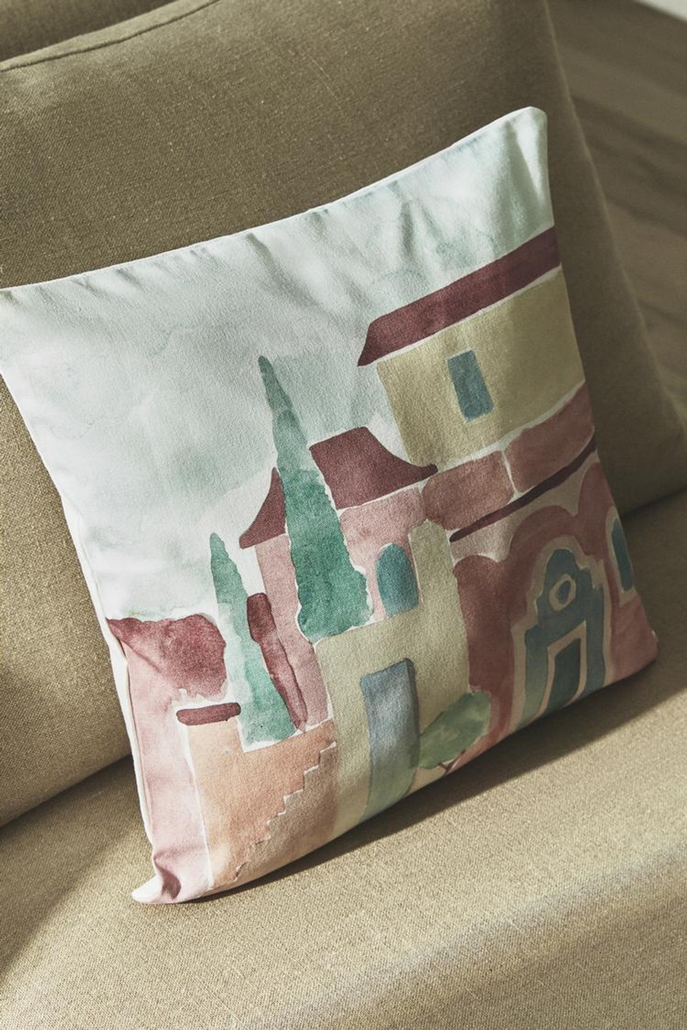 ZARA HOME ЧЕХОЛ ДЛЯ ДЕКОРАТИВНОЙ ПОДУШКИ С ПРИНТОМ, РАЗНОЦВЕТНЫЙ