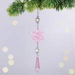 Подвеска «Ледяная сказка» 5,5*19 см, Розовый