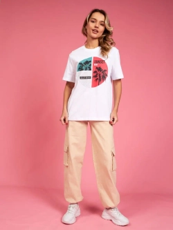 Футболка с принтом california надпись калифорния