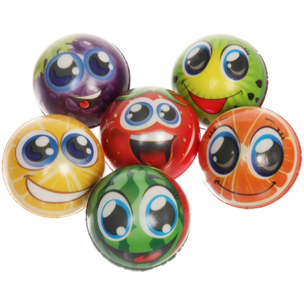 Мяч 6,3 см «Спелые фрукты» (антистресс), микс СТИКЕР НА ВЛОЖЕНИЕ