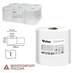 Полотенца бумажные с центральной вытяжкой 200 м, VEIRO (Система M2) COMFORT, 1-слойные, белые, КОМПЛЕКТ 6 рулонов, KP210, КР210