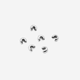 Укрывная (обжимная) бусина, 3мм, сталь без покрытия