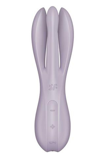 Сиреневый клиторальный вибромассажер Threesome 2