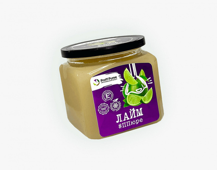 ПЮРЕ Proff Puree из лайма 10% сахара (Банка 500гр)