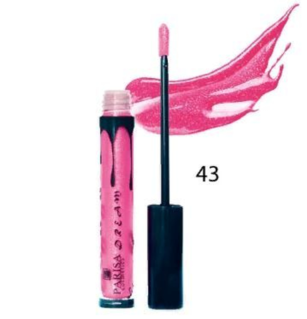 Parisa Блеск для губ Dreams, LG-603, тон №43, Розовое сияние,  8 мл