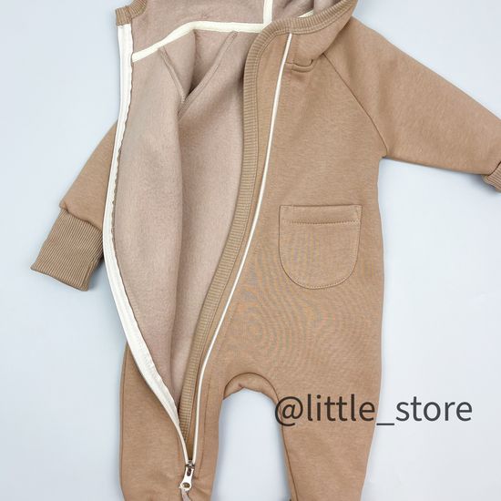 Комбинезон "Simple" из футера с начесом, Печенье