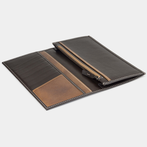 Кошелек Eclair из кожи теленка, темно-коричневого цвета